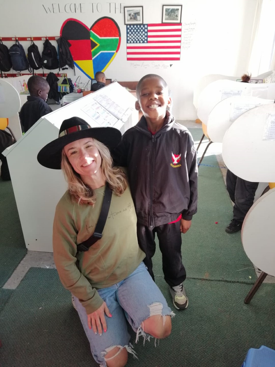 Megan and her sponsored student Alu Megan and her sponsored student Alu